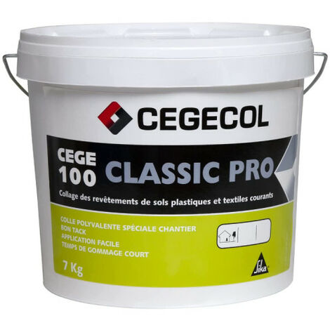 CEGECOL Acrylic Adhesive for Plastic and Textile Flooring Cege 100 Classic pro - Beige - 7kg - 519260