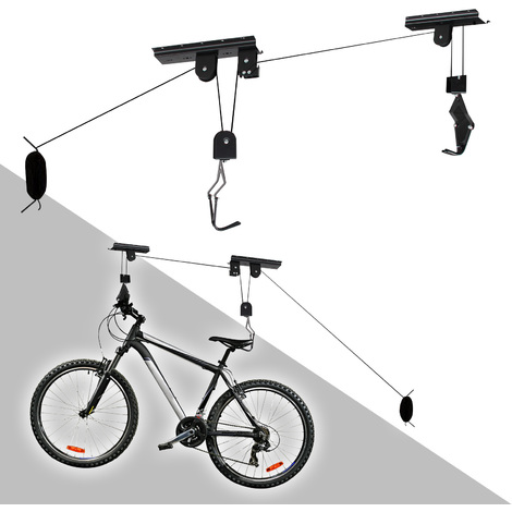 Ceiling Bike Storage Lift 20kg Bicycle Hang Mount Garage Basement Shed Rack Hoist