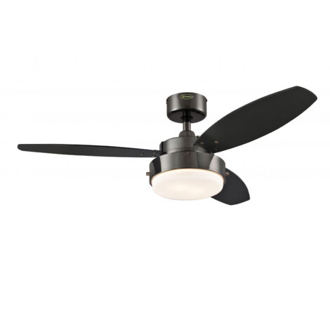 Ceiling fan Alloy Gun Metal 105cm / 42" with light