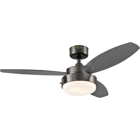 Ceiling Fan Alloy with LED Light and Pull Cords