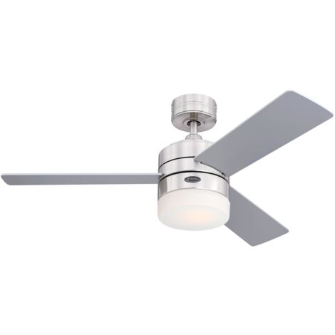 Ceiling fan Alta Vista Chrome with LED and remote
