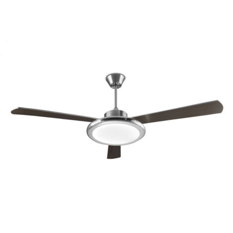 Ceiling fan Bahia Nickel with light and remote
