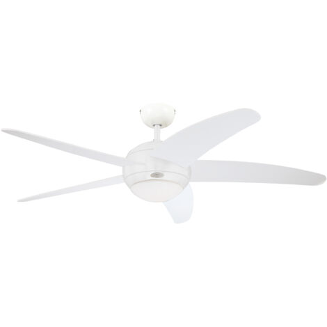 Ceiling Fan Bendan White with Light and Remote