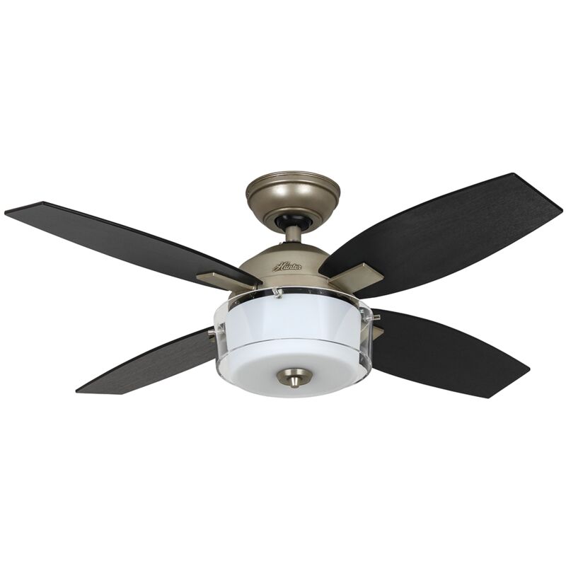 Ceiling Fan Central Park Pewter with Light & Wall Control