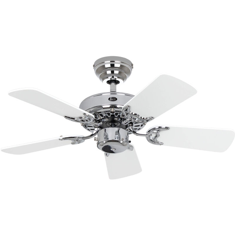 Ceiling Fan Classic Royal Glossy Chrome 75