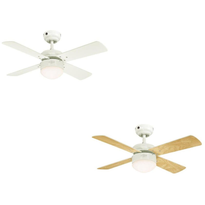 Ceiling fan Colosseum White with led and remote