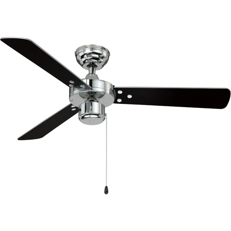 Ceiling Fan Cyrus Chrome with Pull Cord