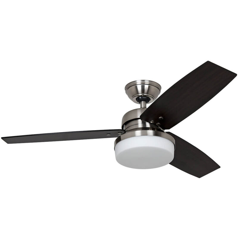 Ceiling fan Galileo Nickel with Lights & Wall control