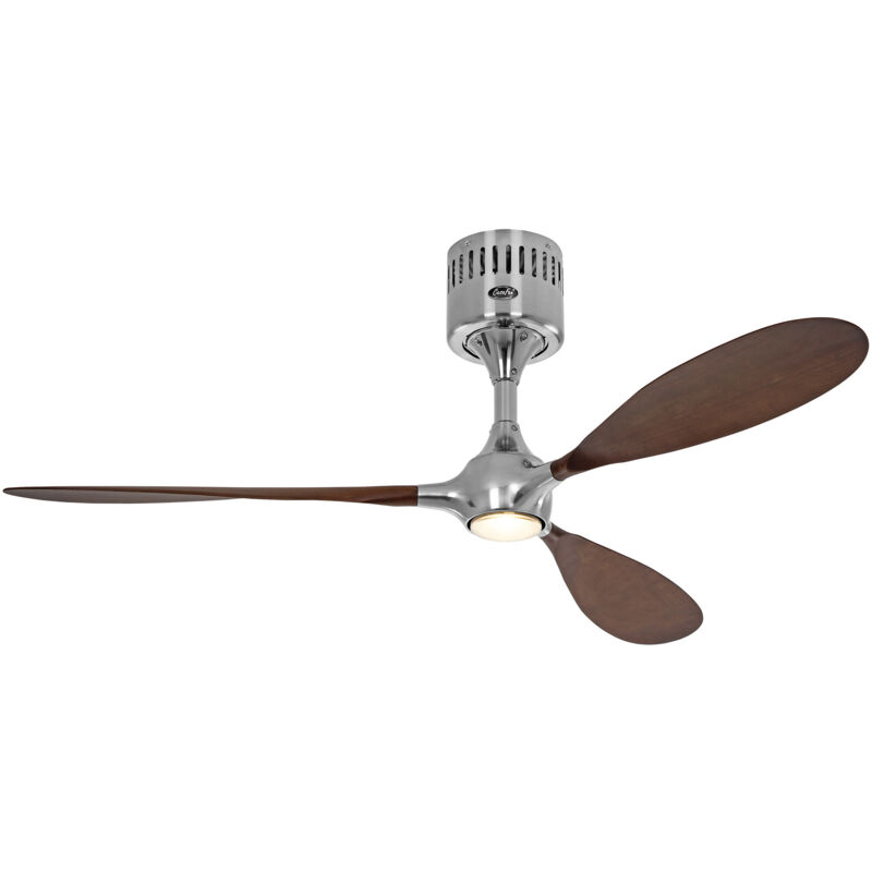 Ceiling Fan Helico Paddel Chrome / Walnut