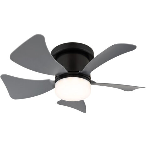 Ceiling Fan Hines Black-Grey with LED & Remote