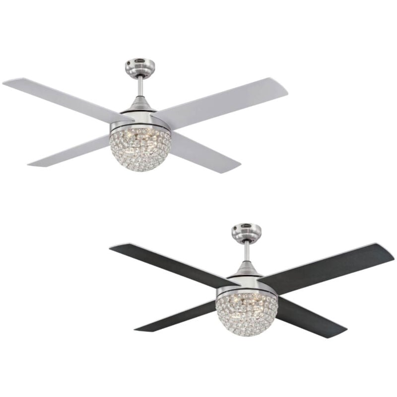 Westinghouse - Ceiling fan Kelcie Nickel with light and remote