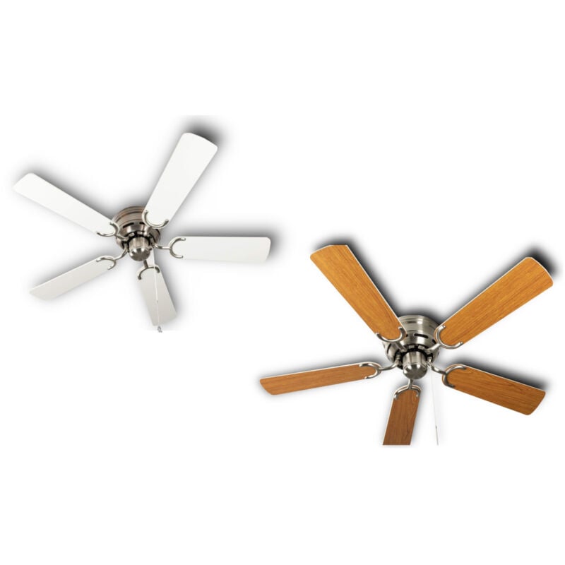 Pepeo - Ceiling fan Kisa Deluxe bn White / Maple