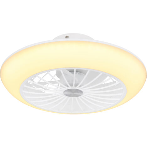Ceiling fan Lafee White with included 55W LED light