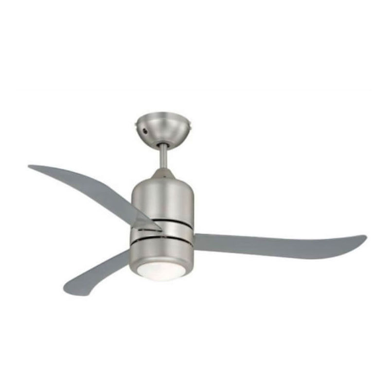 Ceiling Fan Loft Nickel / Clear with Remote Control