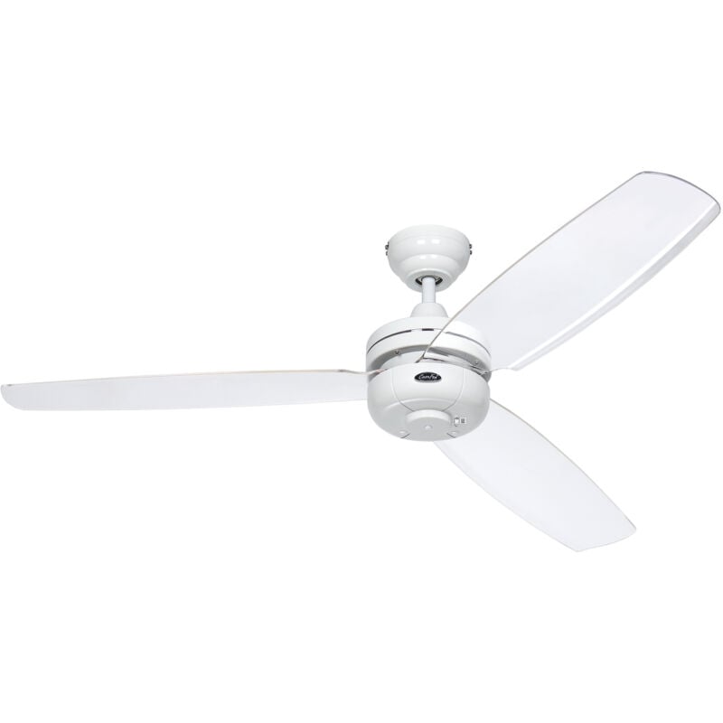 Casafan - Ceiling Fan Night Flight White / Clear with Remote