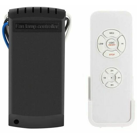 Ceiling Fan Remote Control Wireless Remote Control Fan Control 3 Speeds 4 Timers (1 Set)