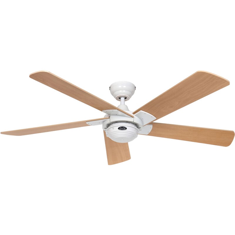 Certeo - Ceiling Fan Rotary White-Beech with Remote