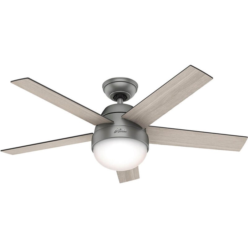 Ceiling Fan Stile Silver with Lights & Remote