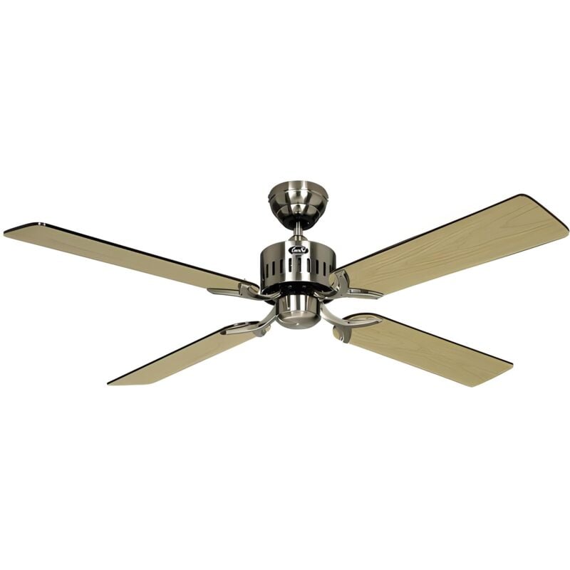 Casafan - Ceiling fan telesto 132 cm / 52 brushed chrome without control