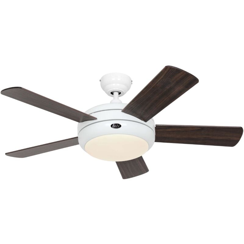 Ceiling Fan Titanium White 105 Walnut / Cherry