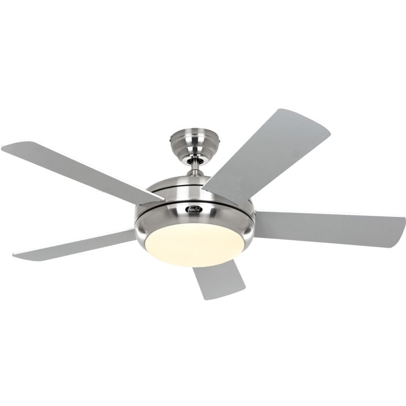 Ceiling Fan Titanium Chrome 105 White / Light grey