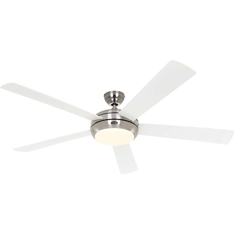 Ceiling fan Titanium Chrome 162cm / 64' White