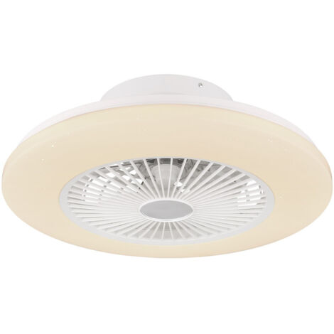 Ceiling fan Travo White with LED light and remote