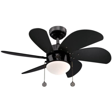 Ceiling Fan Turbo Swirl Gun Metal 76cm / 30" with Light