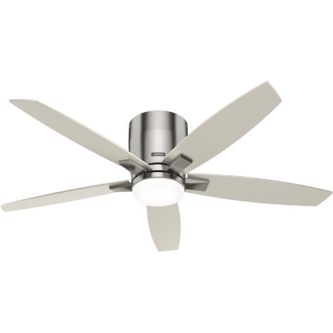 Ceiling Fan Valencia Nickel with LED Light & Remote