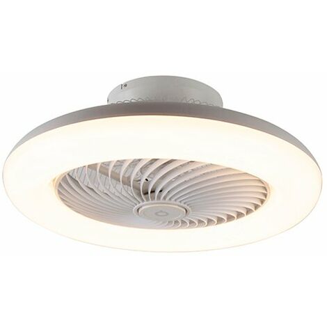 Ceiling Fan White 55.5cm incl. LED Dimmable with Remote Control - Clima