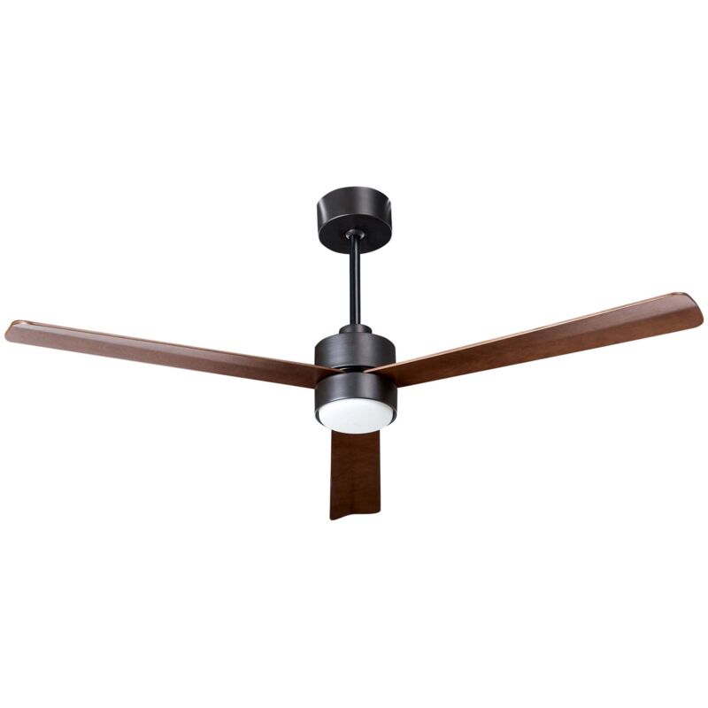 Image of Ceiling Fan with Brown Synthetic Material&hellip;