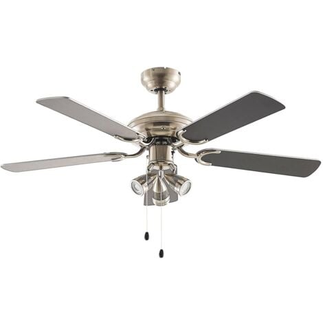 STARLUNA Ceiling Fans with Lighting 'Anariki' made of Metal for Living Room & Dining Room