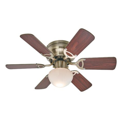 Ceiling Fans With Lighting Flavio Modern In Brown Made