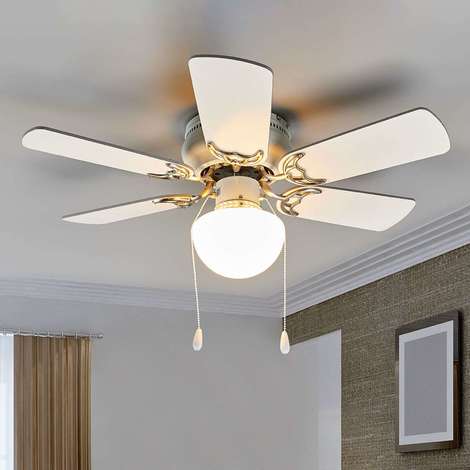 Ceiling Fans With Lighting Flavio Modern In Silver Made