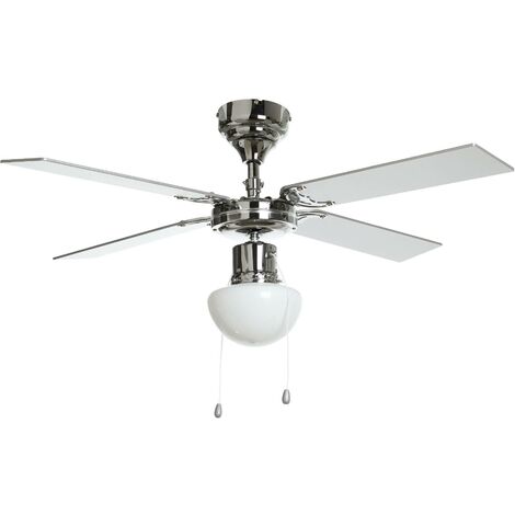 Milana ceiling fan with light, E27