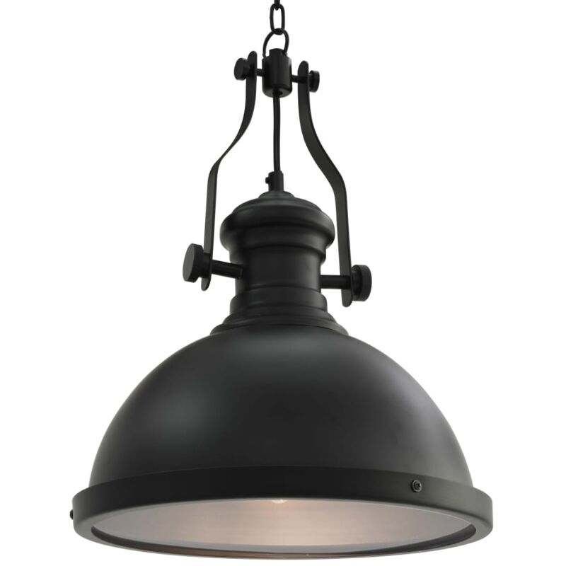 Vidaxl - Ceiling Lamp Black Round E27 - Black