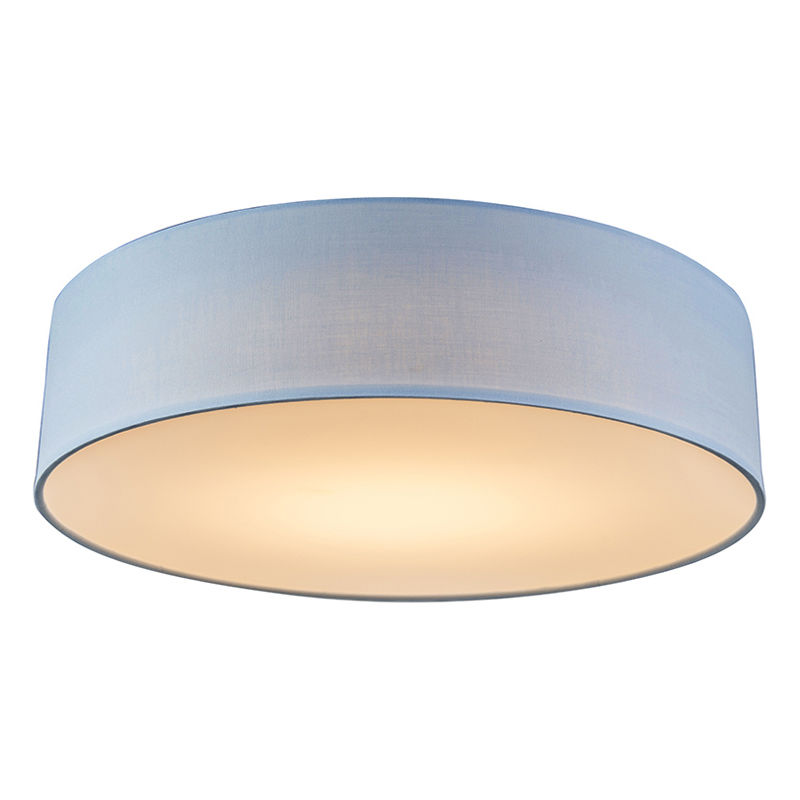 Ceiling lamp blue 40 cm incl. LED - Drum LED