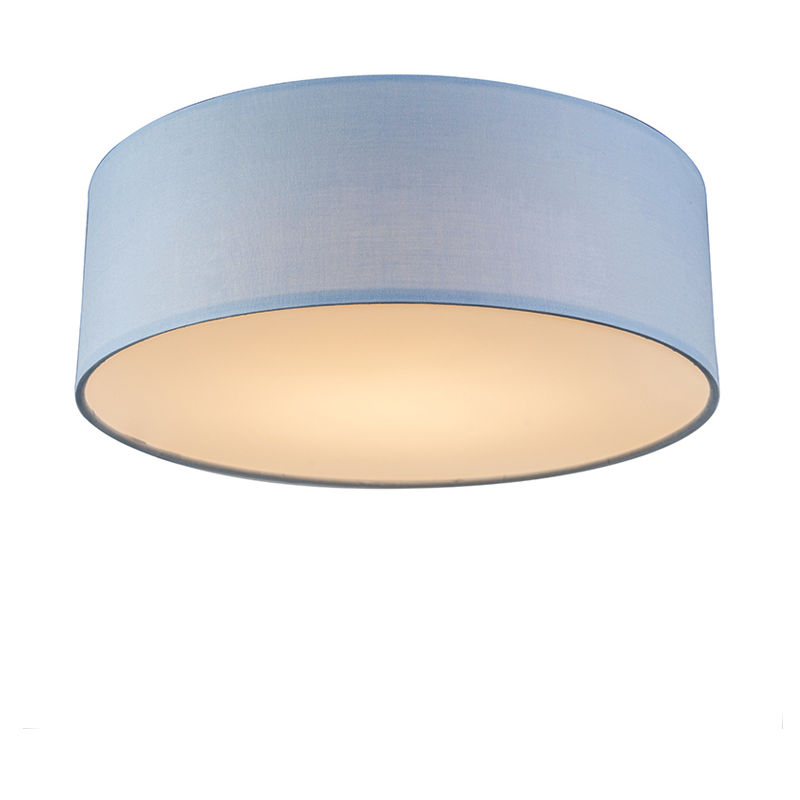 Ceiling lamp blue 30 cm incl. LED - Drum LED