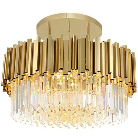 Ceiling Lamp Chandelier TOOLIGHT APP1100-4Cp Cristal Gold 4-light points E14 40x40x13,5Cm