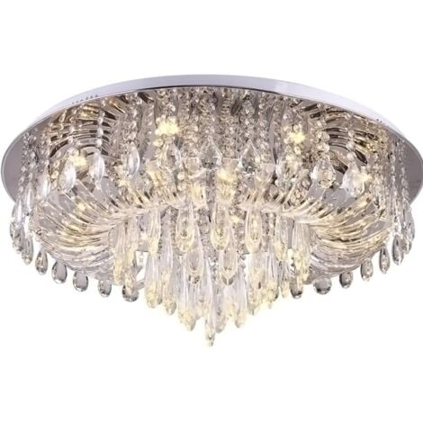 REA Ceiling Lamp Chandelier TOOLIGHT APP781-9C Cristal Round 9-light points G9 50x50Cm