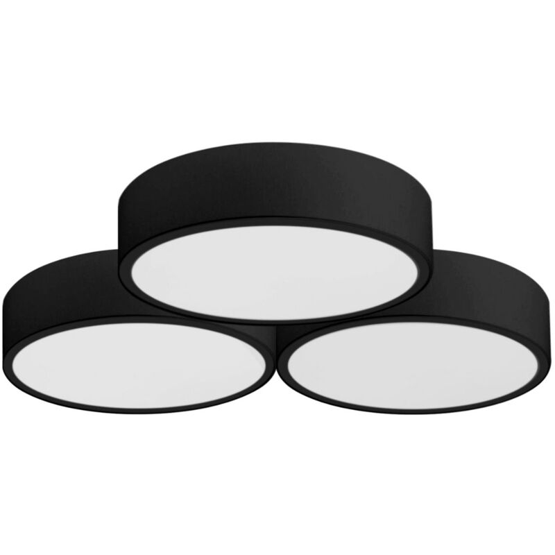 Toolight - Ceiling Lamp Chandelier App878-c Triangle Black 40cm 6-light Points E27 49x46x8cm