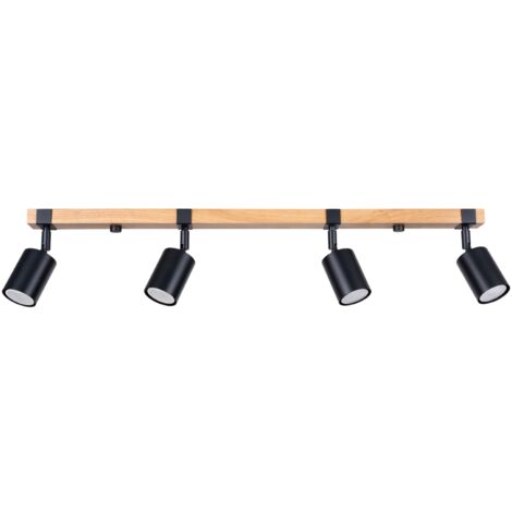 Ceiling lamp FAGER 4L black