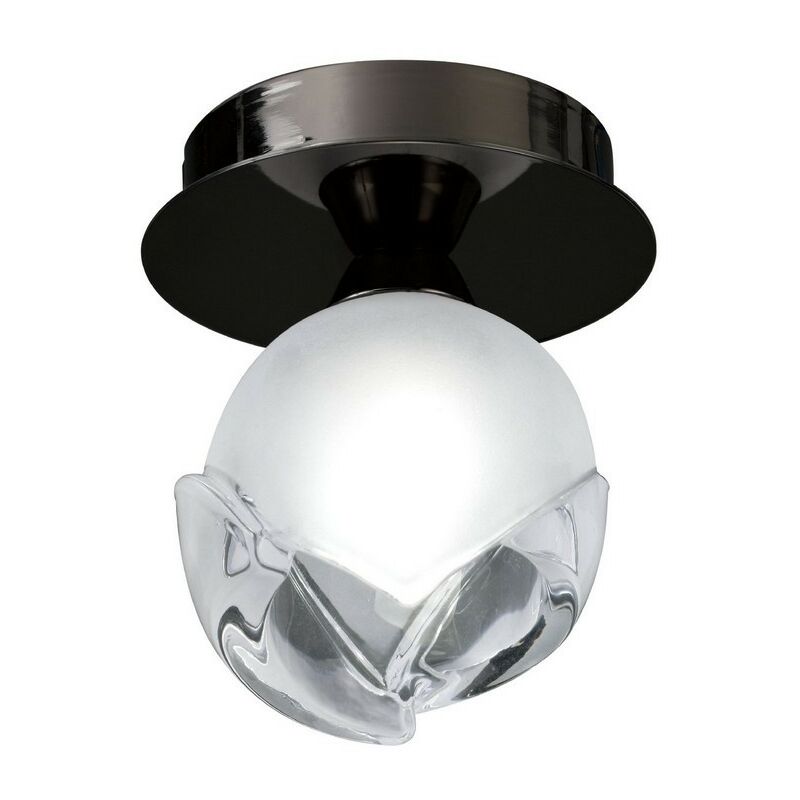 Diyas - Inspired Mantra - Fragma - Ceiling 1 Light G9, Black Chrome