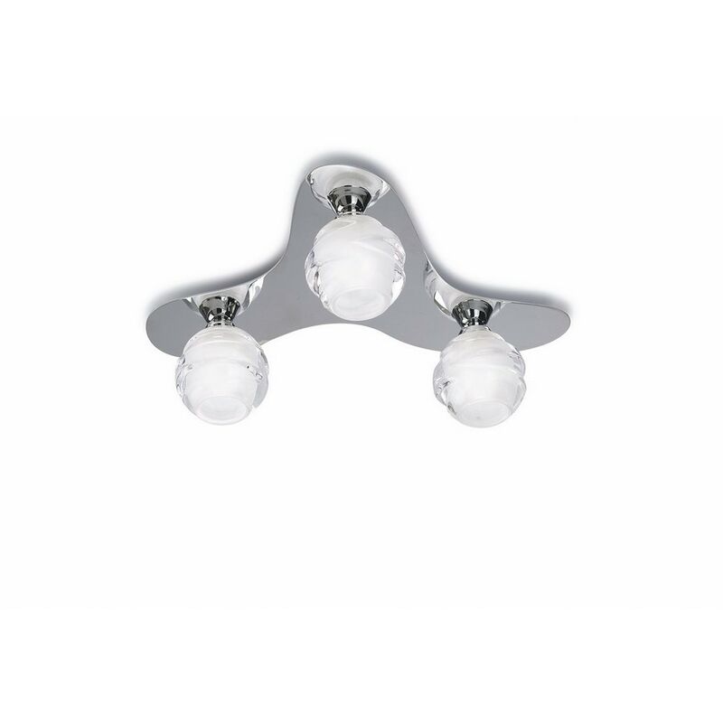 Inspired Mantra - Loop - Ceiling 3 Light G9 ECO, Polished Chrome