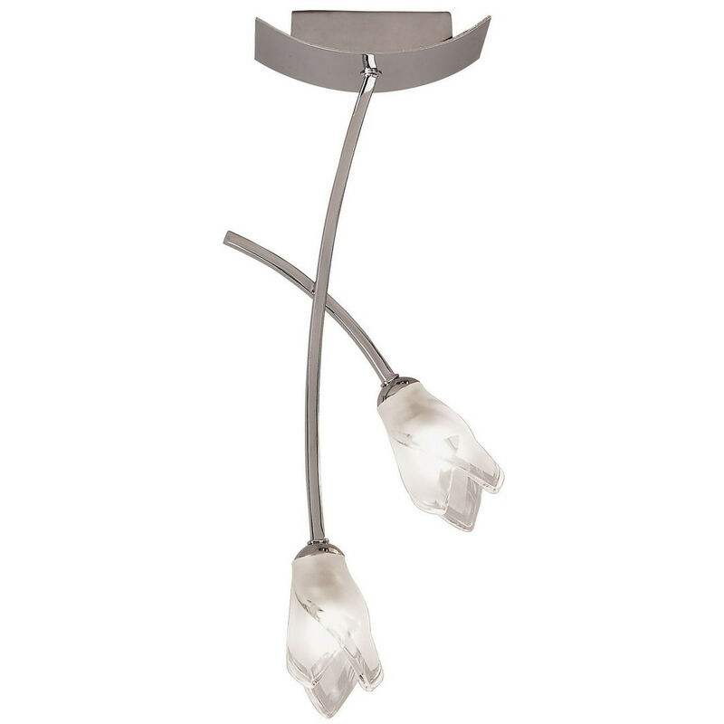 Inspired Mantra Pietra Ceiling 2 Light G9, Polished Chrome