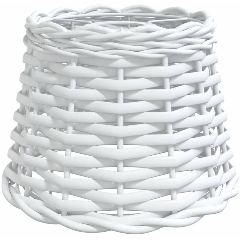 Ceiling Lamp Shade White Ø20x15 Cm Wicker Vidaxl