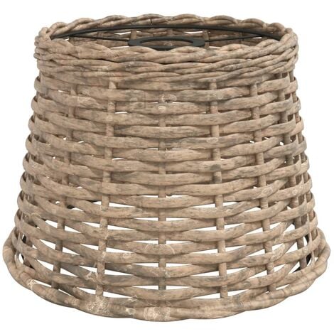 Ceiling Lamp Shade Brown Ø25x17 cm Wicker vidaXL