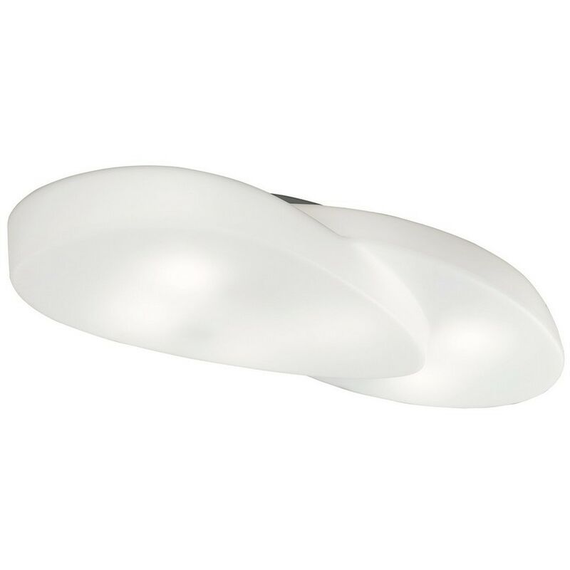 Inspired Mantra - Ufo - Ceiling 6 Light E27 Outdoor IP44, Matt White, Opal White