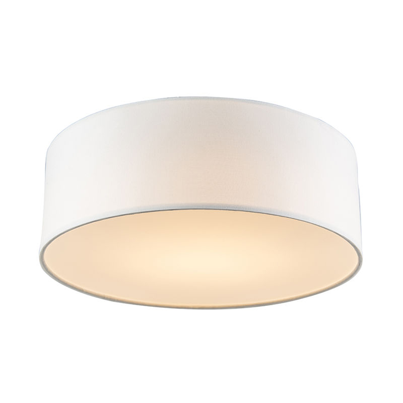Ceiling lamp white 30 cm incl. LED - Drum LED