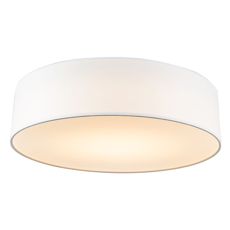 Ceiling lamp white 40 cm incl. LED - Drum LED